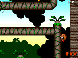 bonk's adventure tree level on amiga